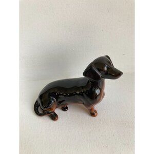 Beswick England Dachshund Brown Black 4" Figurine